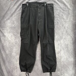 Rothco BDU Pants Mens Large Reg Black Cargo Military